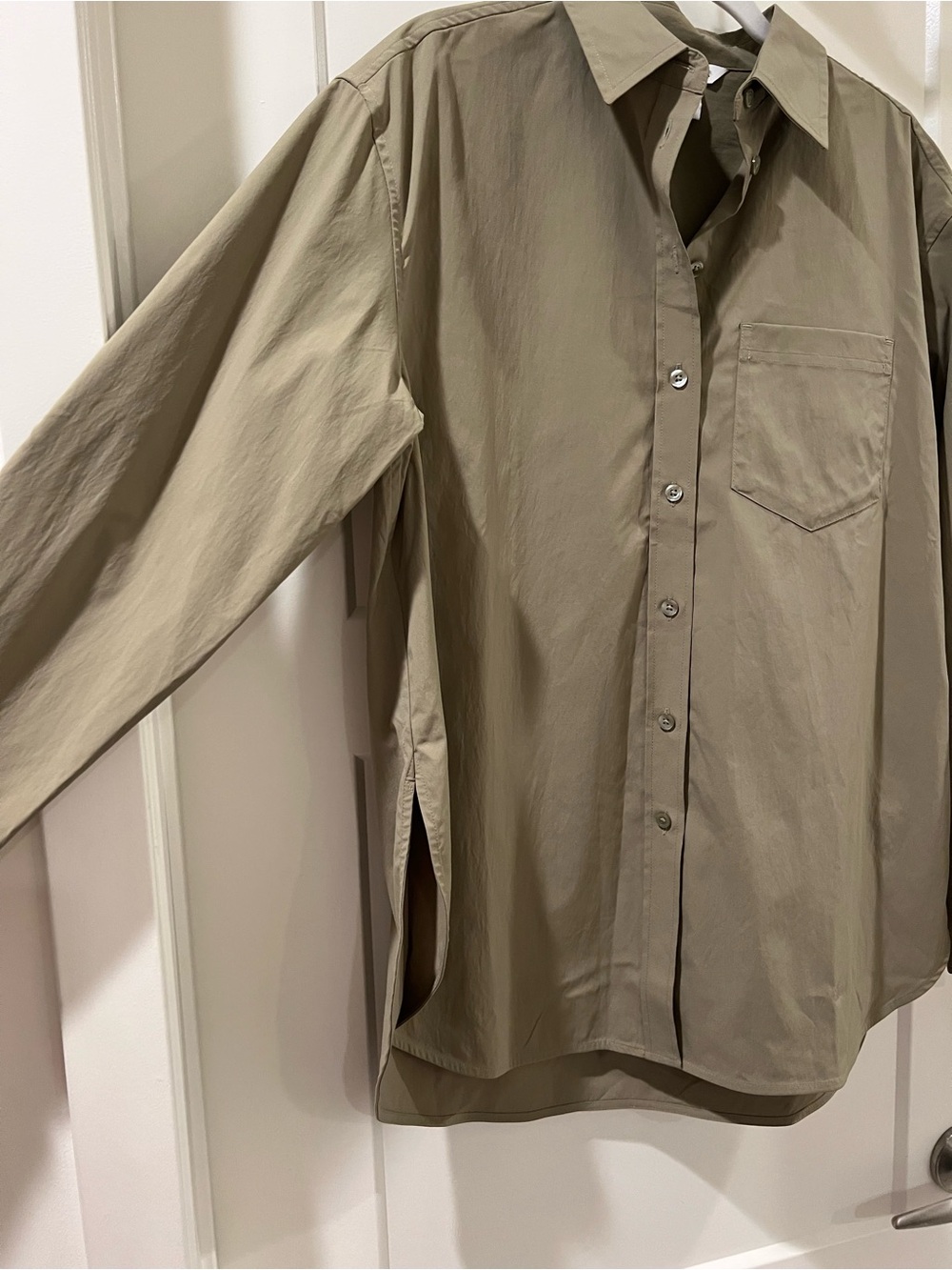 Athleta Midday Relaxed Shirt Olive Green NWT - Picture 9 of 12